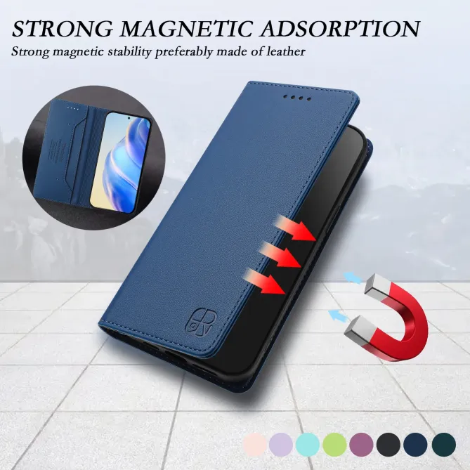Étui Honor Magic 8 Pro cuir RFID RC01