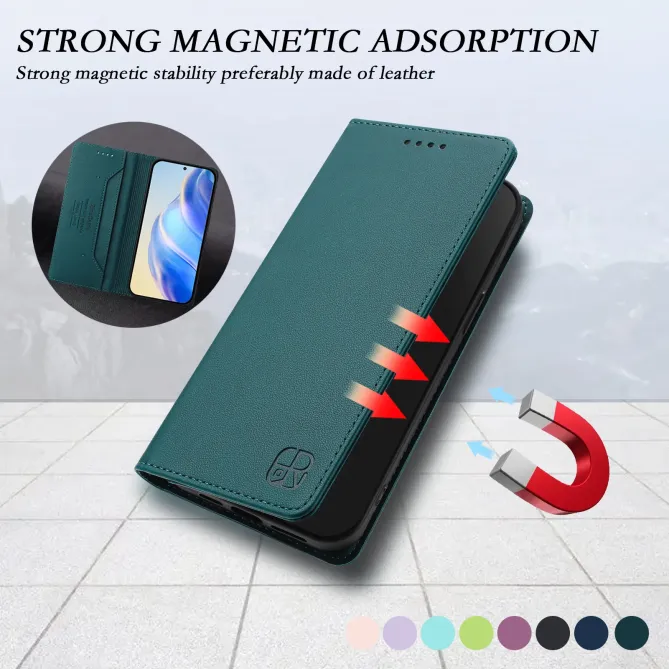 Étui Honor Magic 8 Pro cuir RFID RC01