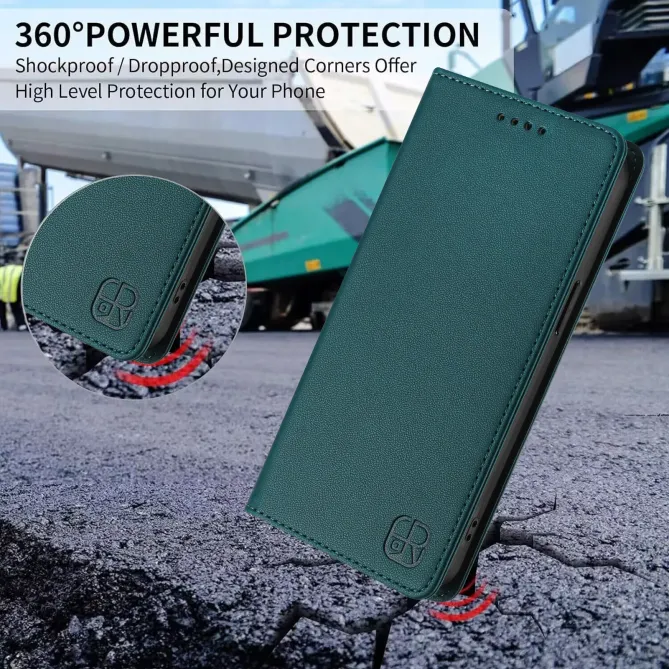 Étui Honor Magic 8 Pro cuir RFID RC01