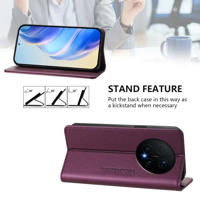 Étui Honor Magic 8 Pro cuir RFID RC01
