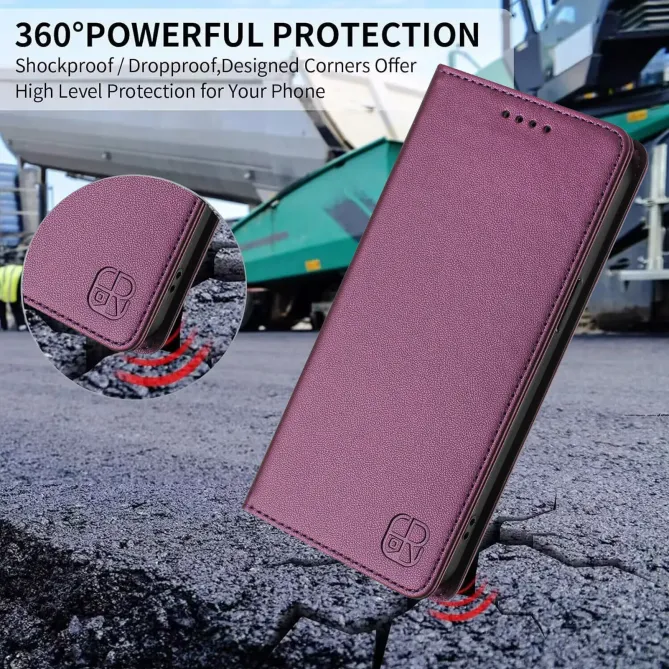 Étui Honor Magic 8 Pro cuir RFID RC01