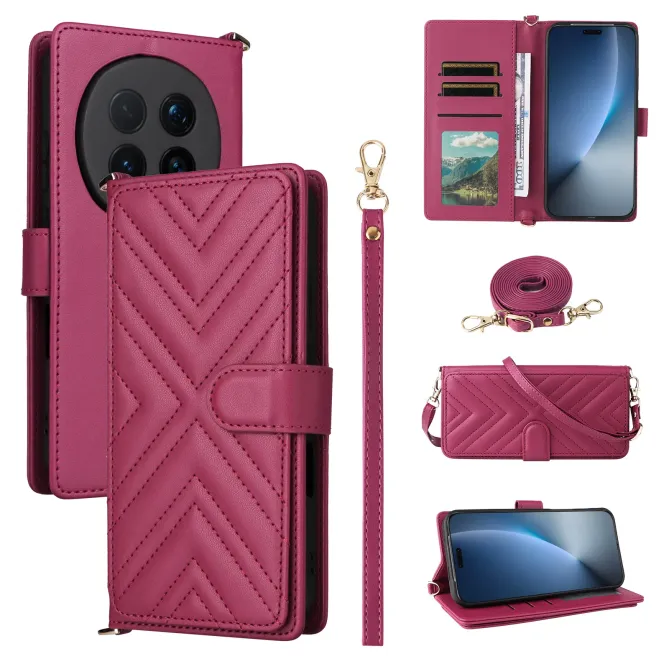 Housse Honor Magic 8 Pro Bandoulière Matelassée