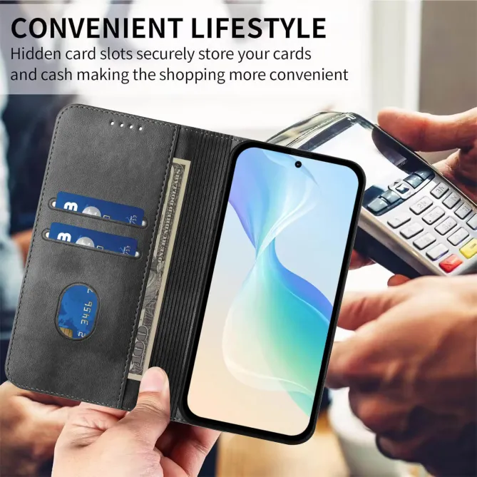 Flip Cover Google Pixel 10a Effet Cuir Rétro | GAVEL