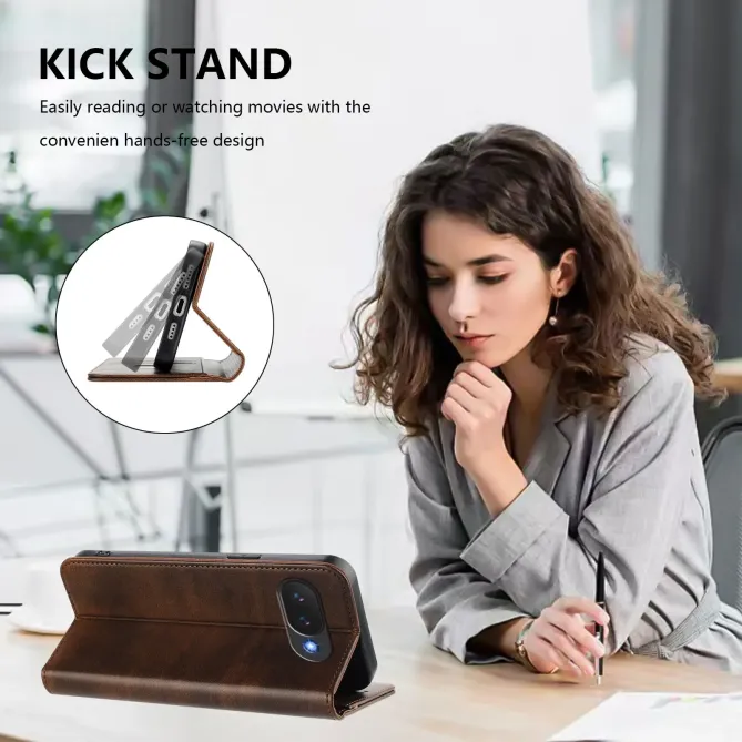 Flip Cover Google Pixel 10a Effet Cuir Rétro | GAVEL
