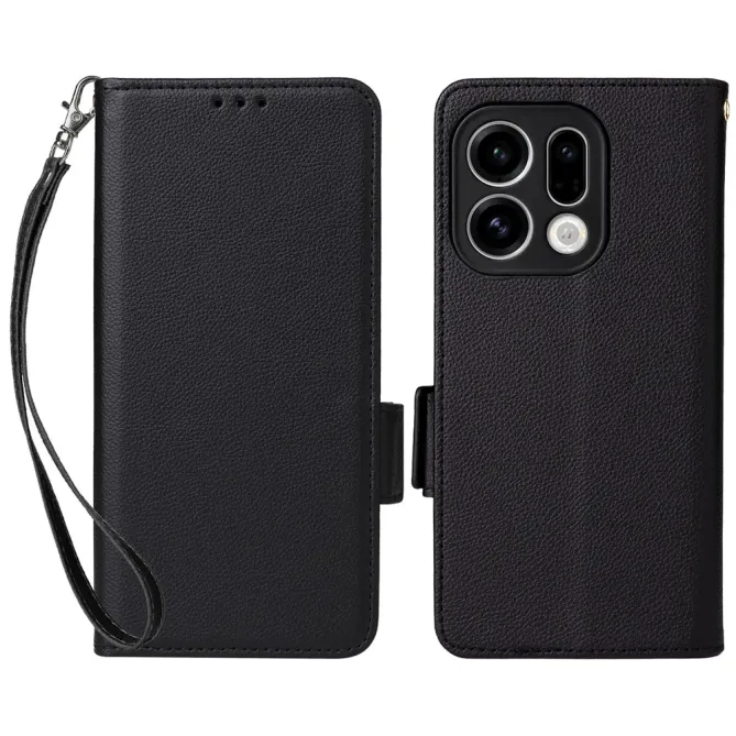 Housse Oppo Find X9 5G effet cuir à Lanière | FOLKEN