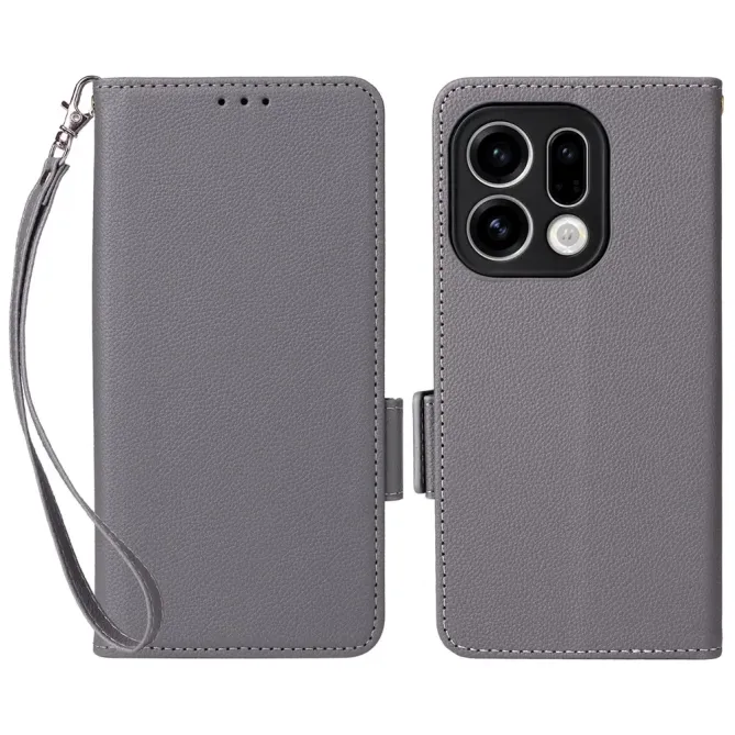 Housse Oppo Find X9 5G effet cuir à Lanière | FOLKEN