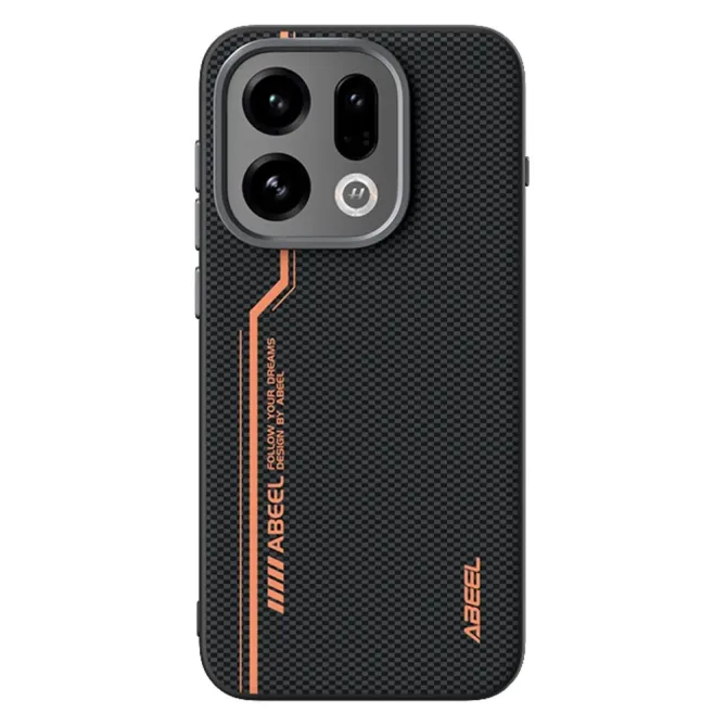 Coque Oppo Find X9 5G Racing Noir et Orange