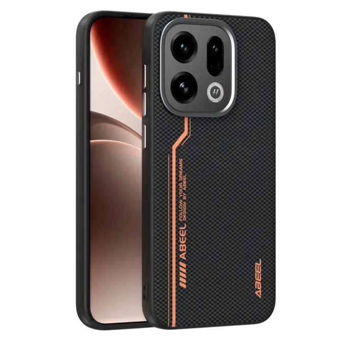 Coque Oppo Find X9 5G Racing Noir et Orange