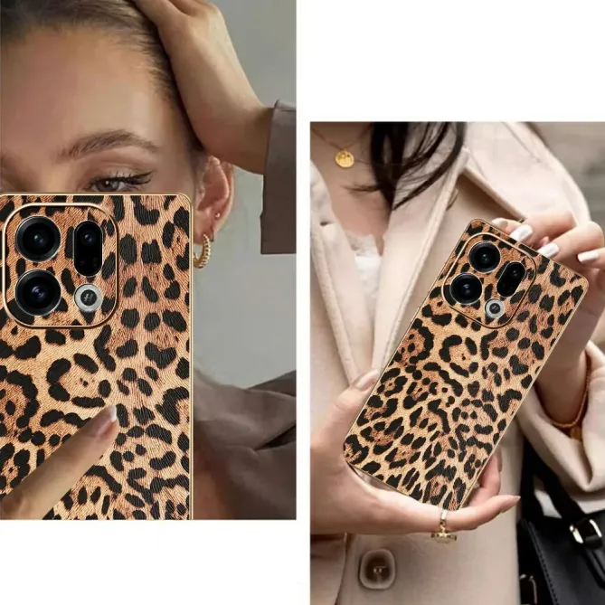 Coque Oppo Find X9 5G Léopard Doré