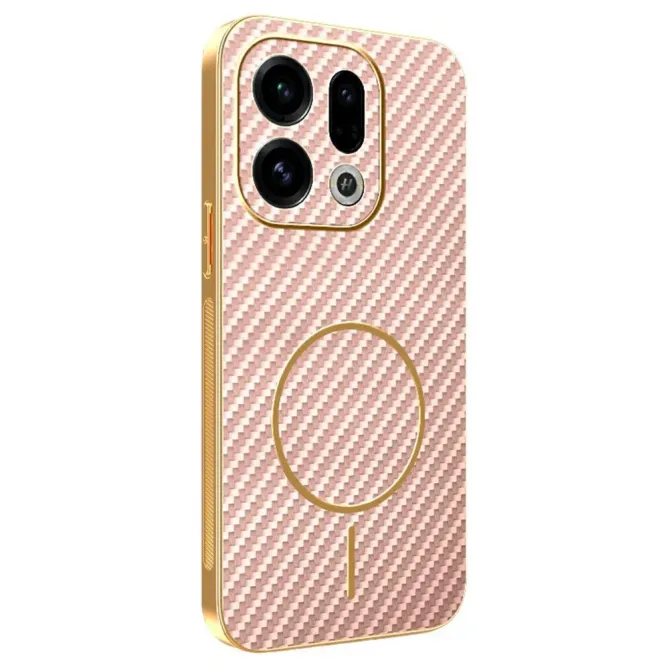 Coque Oppo Find X9 5G Texture Carbone MagSafe