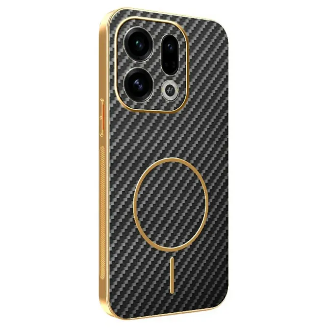Coque Oppo Find X9 5G Texture Carbone MagSafe