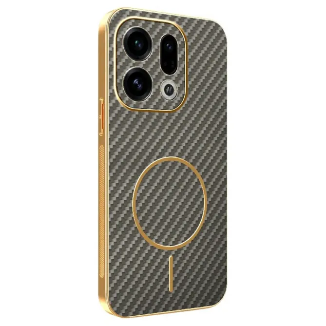 Coque Oppo Find X9 5G Texture Carbone MagSafe