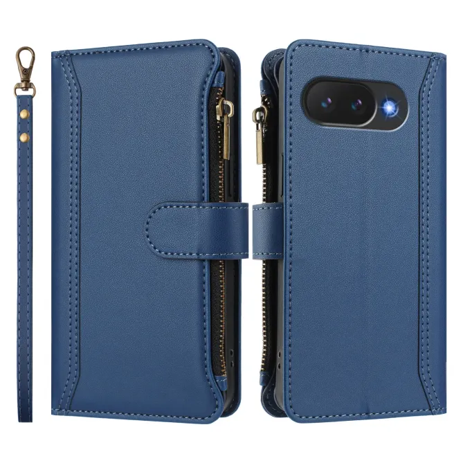 Housse Google Pixel 10a avec Lanière | 9 Cartes à Fermeture Zippée