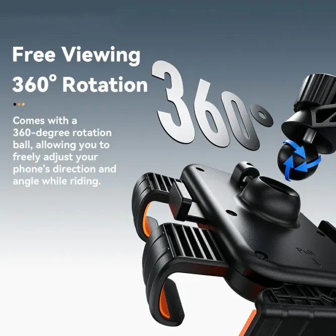 Support Téléphone Vélo Rétroviseur 360°