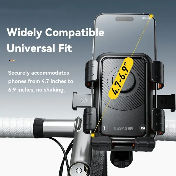 Support Téléphone Vélo Rétroviseur 360°