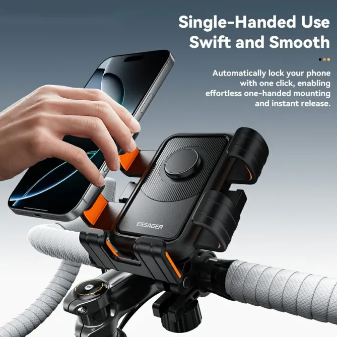 Support Téléphone Vélo Rétroviseur 360°