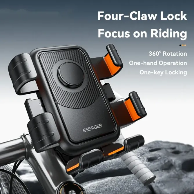 Support Téléphone Vélo Rétroviseur 360°