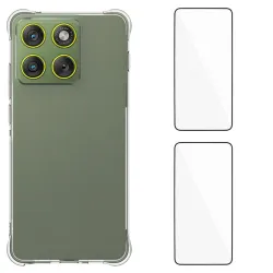 Pack Motorola Edge 70 | Coque Coins Renforcés Transparente avec 2 Verr