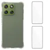 Pack Motorola Edge 70 | Coque Coins Renforcés Transparente avec 2 Verr