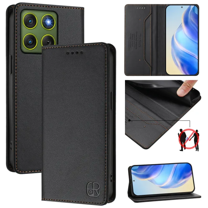 Étui Motorola Edge 70 cuir RFID RC01