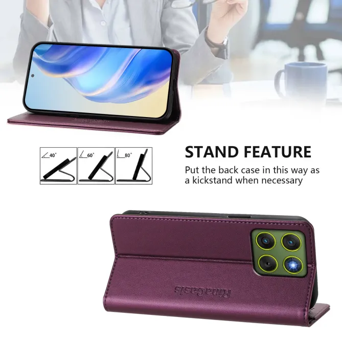 Étui Motorola Edge 70 cuir RFID RC01