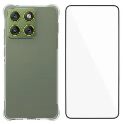 Pack Motorola Edge 70 | Coque Coins Renforcés Transparente avec Verre 