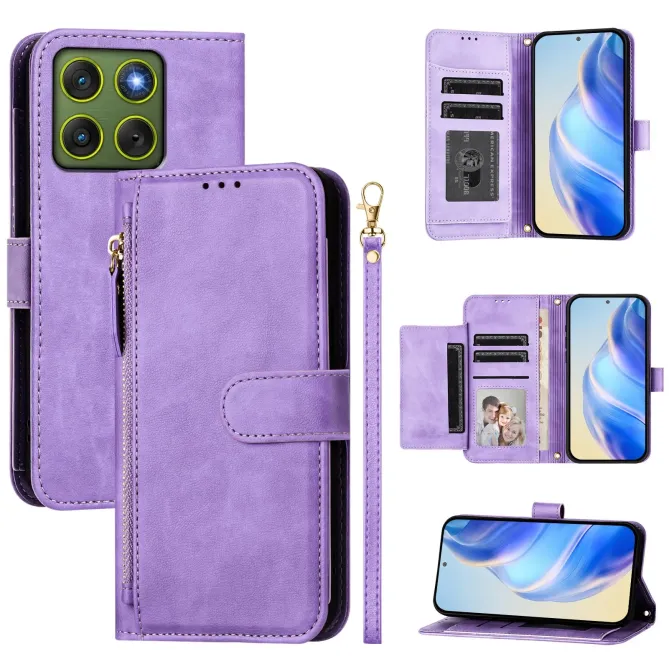 Housse Motorola Edge 70 Porte-Cartes à Lanière