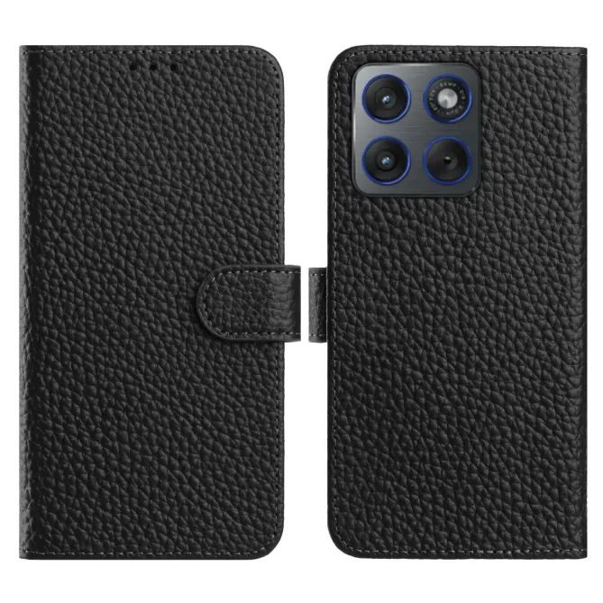 Housse Motorola Edge 70 en Cuir Grainé | LITCHI