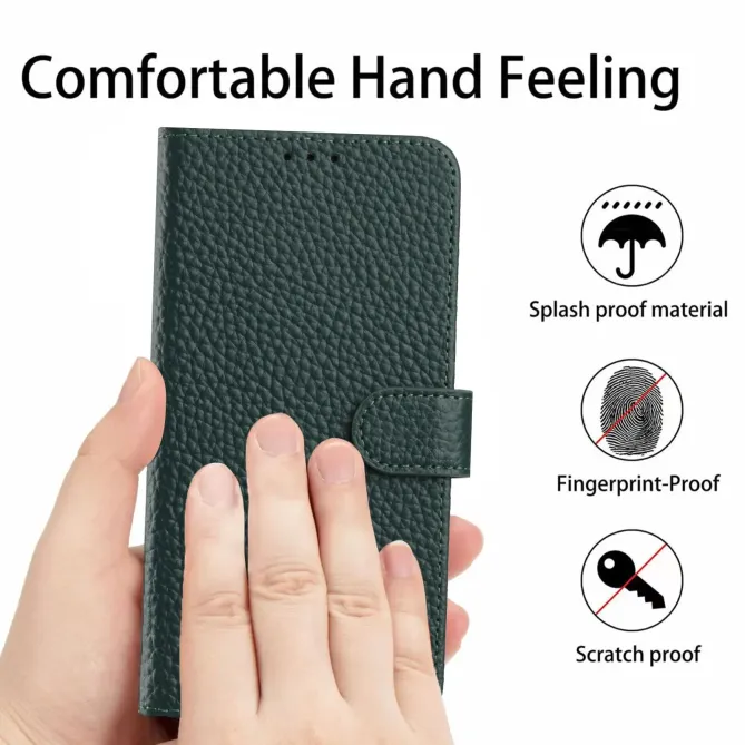 Housse Motorola Edge 70 en Cuir Grainé | LITCHI