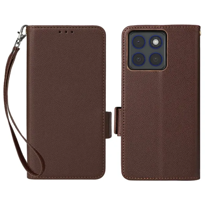 Housse Motorola Edge 70 effet cuir à Lanière | FOLKEN