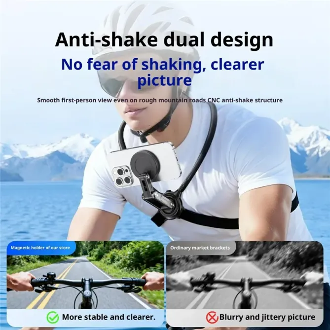 Support tour de cou magnétique universel | VLOGGER G02S