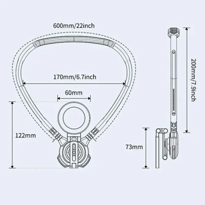 Support tour de cou magnétique universel G03J | CREATOR
