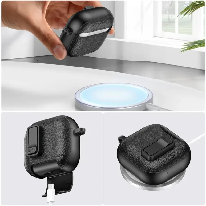Coque AirPods Pro 3 verrou et support intégré | LOCKSTAND