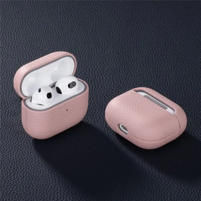 Coque AirPods Pro 3 cuir véritable | LITCHI EDITION