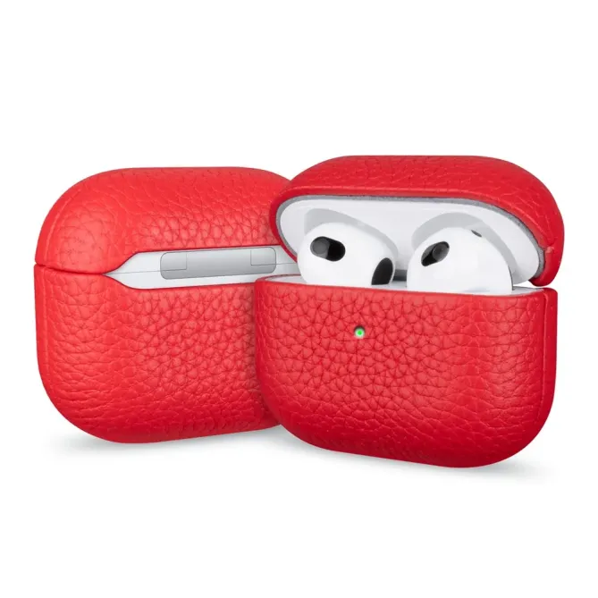 Coque AirPods Pro 3 cuir véritable | LITCHI EDITION