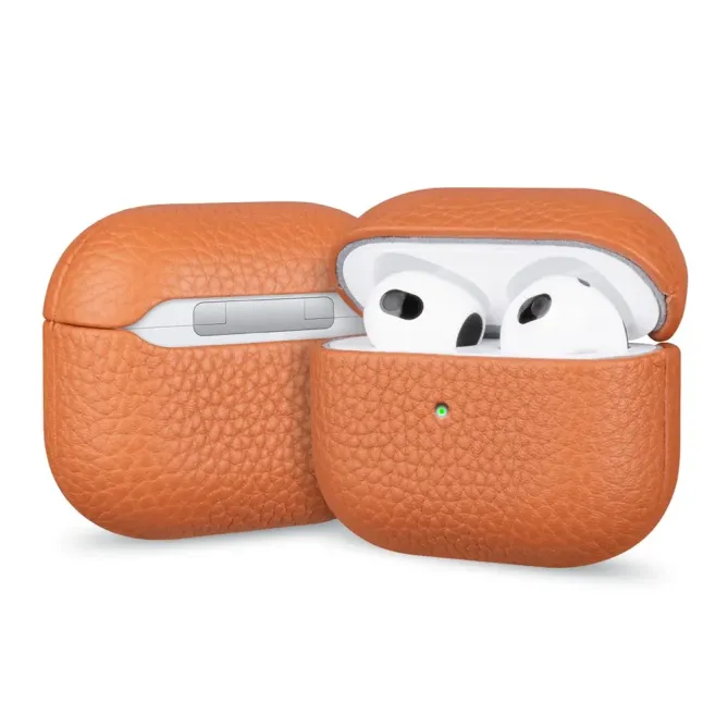 Coque AirPods Pro 3 cuir véritable | LITCHI EDITION