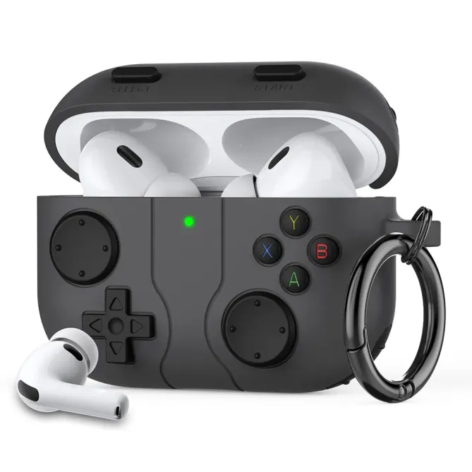 Coque AirPods Pro 3 manette de jeu, étui silicone épais