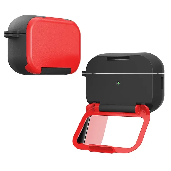 Coque AirPods Pro 3 avec Support Pliable et Miroir Intégré