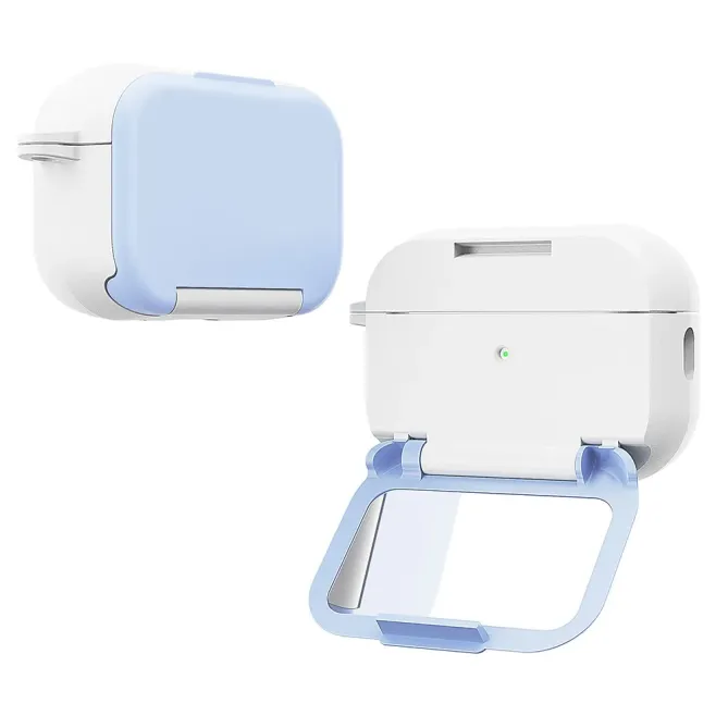 Coque AirPods Pro 3 avec Support Pliable et Miroir Intégré