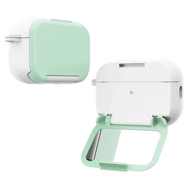 Coque AirPods Pro 3 avec Support Pliable et Miroir Intégré