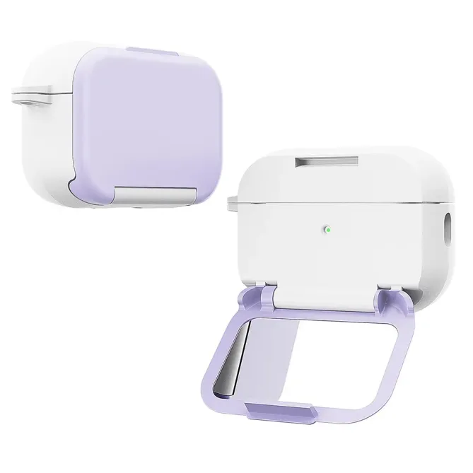 Coque AirPods Pro 3 avec Support Pliable et Miroir Intégré