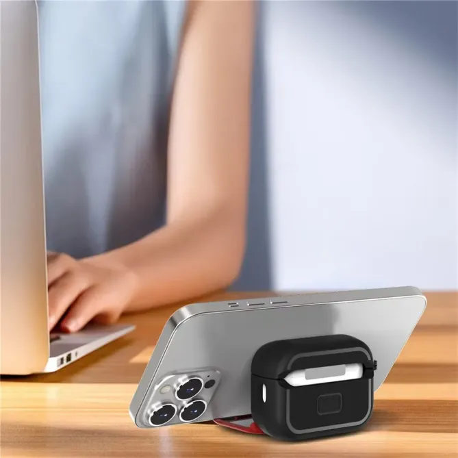 Coque AirPods Pro 3 avec Support Pliable et Miroir Intégré