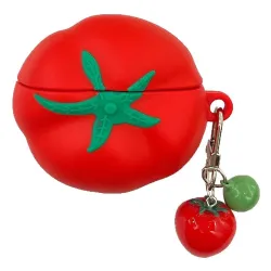 Coque Tomate Ludique AirPods 4 Silicone + Pendentif