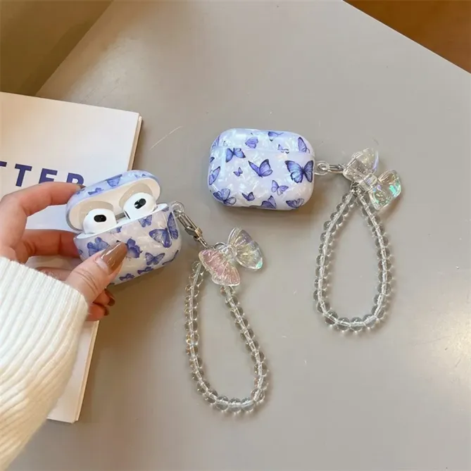 Coque AirPods 4 Papillon Nacré | PSYCHÉ