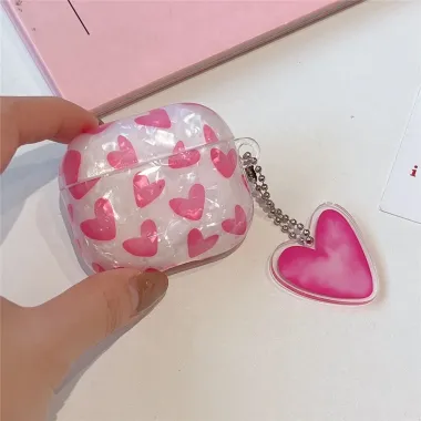 Coque AirPods 4 Cœurs Nacrés | ÉCLAT Magenta - photo 12