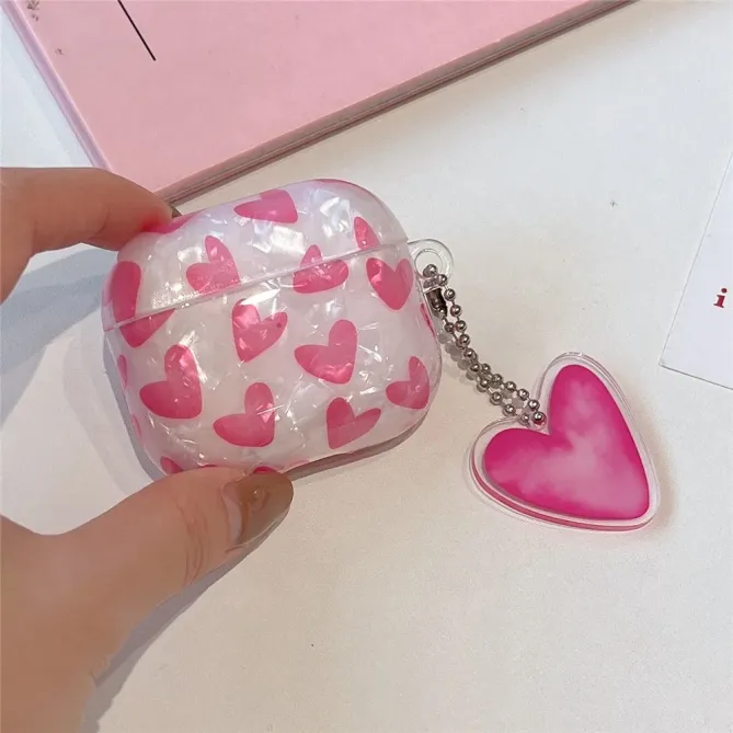 Coque AirPods 4 Cœurs Nacrés | ÉCLAT
