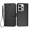 Housse Realme 14 5G / P3 5G / 14T 5G à Texture Carbone et Lanière