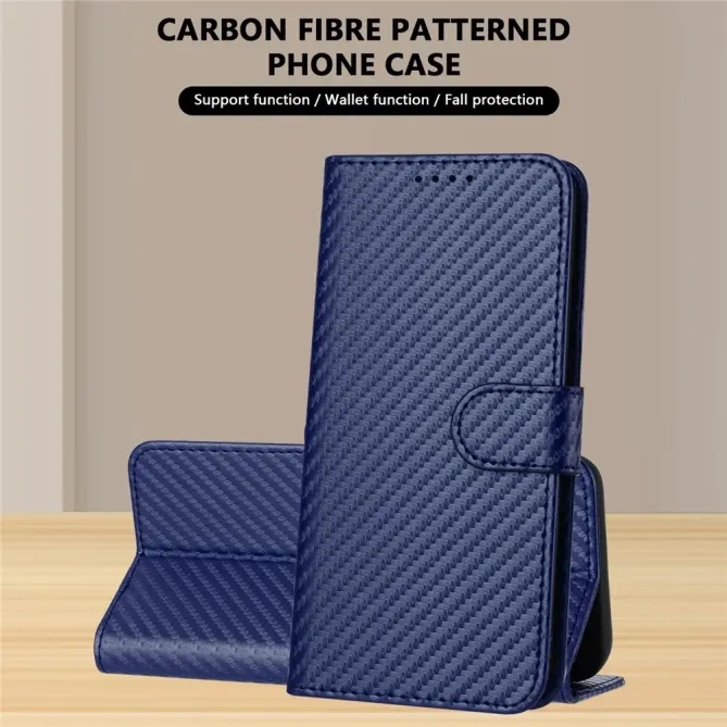 Housse Realme 14 5G / P3 5G / 14T 5G à Texture Carbone et Lanière