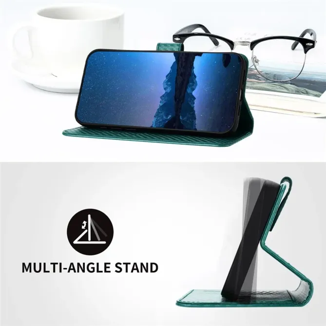 Housse Realme 14 5G / P3 5G / 14T 5G à Texture Carbone et Lanière