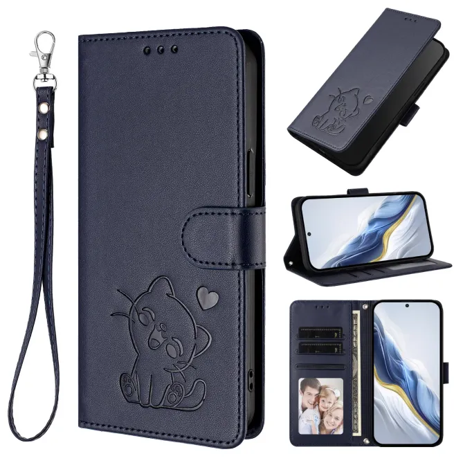 Housse  Motorola Edge 70 Motif Chat Mignon avec Dragonne et Support